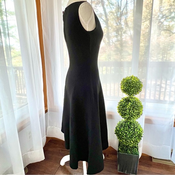 Milly Asymmetrical Draped Dress Black Size Medium NWT - Picture 8 of 16